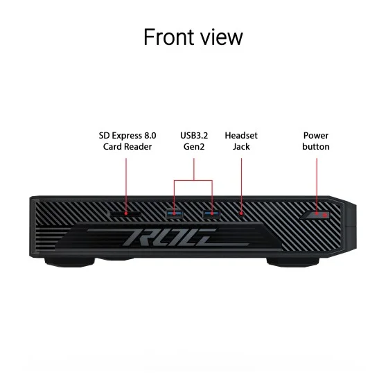 ASUS ROG NUC RNUC14SRKU9189A0I Mini PC with Intel® 14th Gen Core Ultra 9 185H Processor hover view