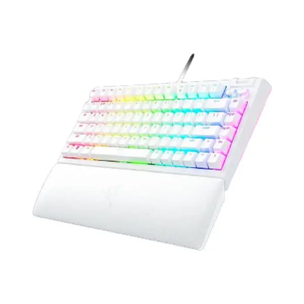 Razer BlackWidow V4 75 Percent White Mechanical Gaming Keyboard (White)