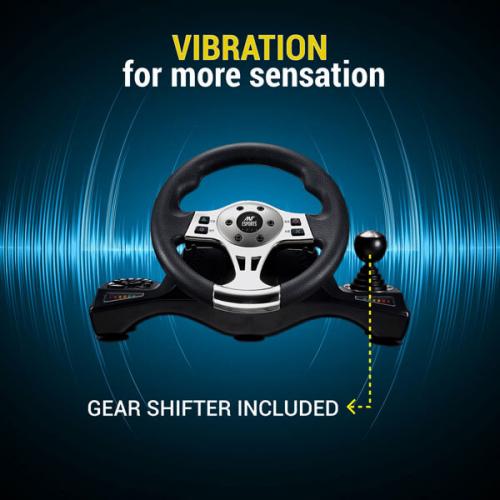 Ant Esports GW190 Racing Wheel and Pedal Set (Black) - Image 3
