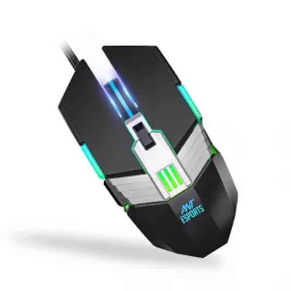 Ant Esports GM90 Wired Gaming Mouse (3200 DPI, Optical Sensor, RGB Lighting, Black) hover view