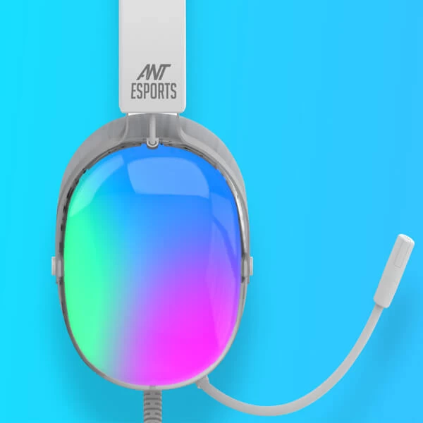 Ant Esports H1150 RGB Gaming Headset (White)