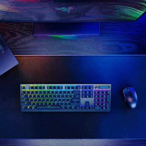 Razer DeathStalker V2 Pro Wireless Gaming Keyboard - Clicky Optical Purple Switches hover view