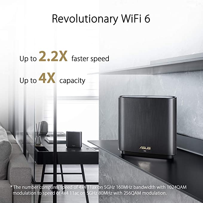 ASUS ZenWiFi AX XT8 Router Black hover view