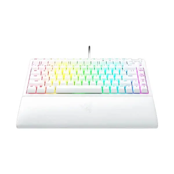 Razer BlackWidow V4 75 Percent White Mechanical Gaming Keyboard (White)