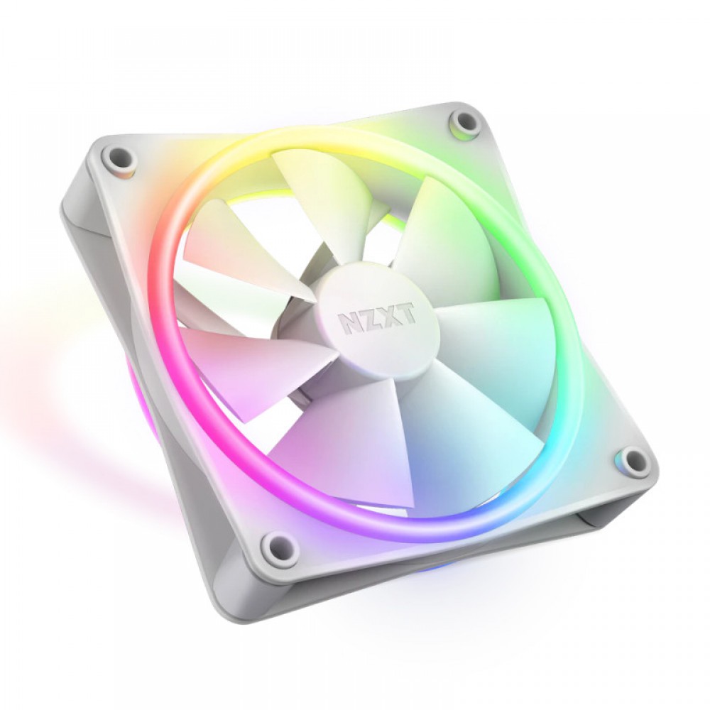 NZXT F120 RGB DUO 120MM CABINET FAN (WHITE)