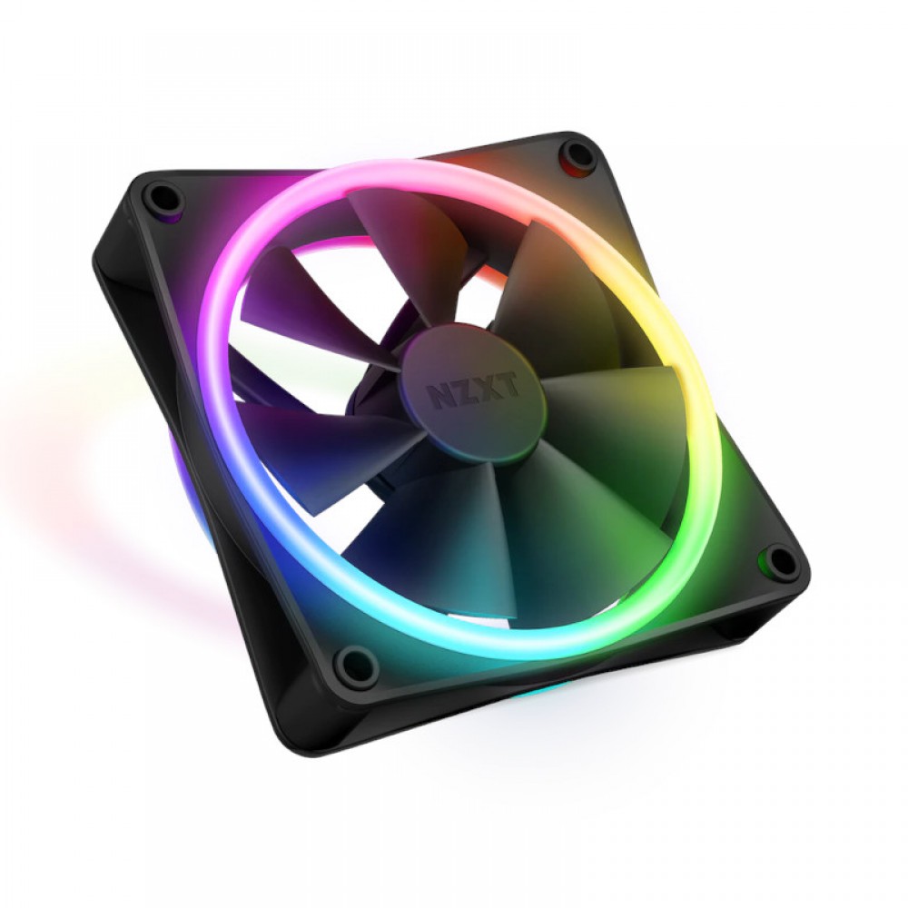 NZXT F120 RGB DUO 120MM CABINET FAN (BLACK)