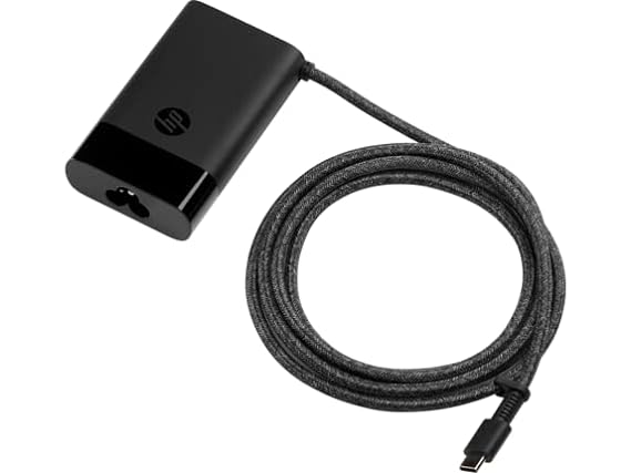 HP USB-C 65W Laptop Charger, 65W, Type-C USB, AC Adapter