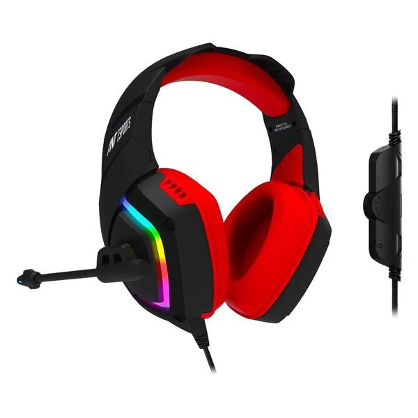 Ant Esports H530 Multi-Platform Pro RGB Gaming Headset(BLACK-RED) hover view