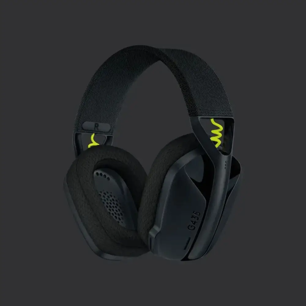 Logitech G435 Lightspeed Wireless Gaming Headset Black hover view