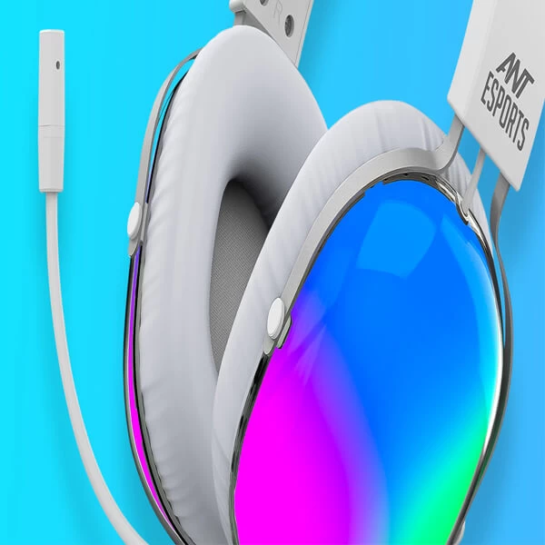 Ant Esports H1150 RGB Gaming Headset (White)