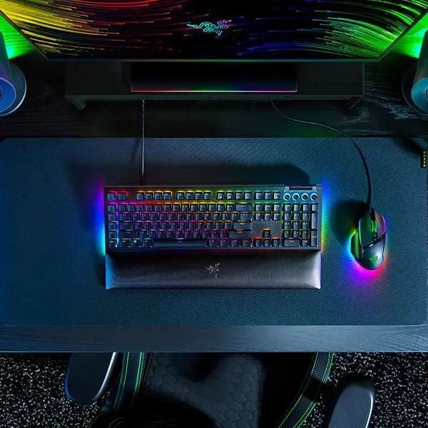 Razer BlackWidow V4 Mechanical Gaming Keyboard With Green Switches