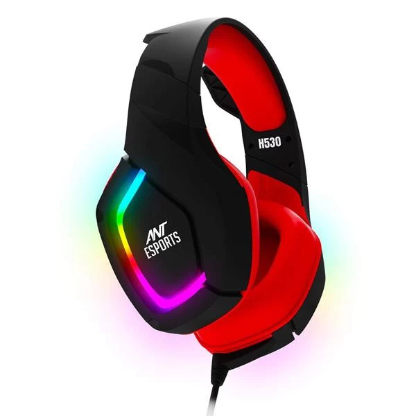Ant Esports H530 Multi-Platform Pro RGB Gaming Headset(BLACK-RED)