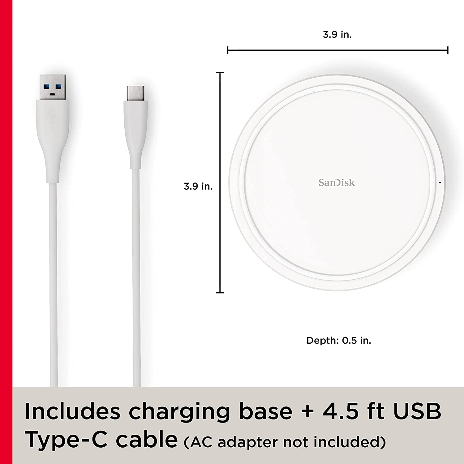 SanDisk Ixpand Wireless Charger Pad 15W hover view
