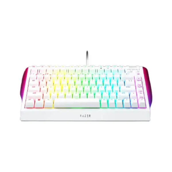 Razer BlackWidow V4 75 Percent White Mechanical Gaming Keyboard (White)