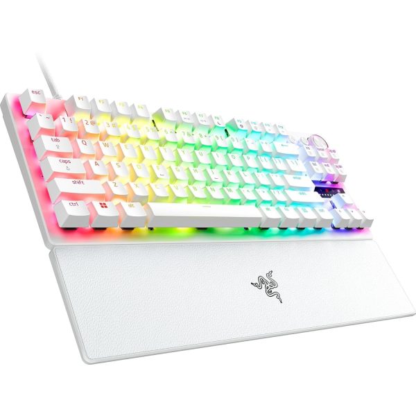 Razer Huntsman V3 Pro Tenkeyless Analog Optical Esports Wired Gaming Keyboard (White) hover view