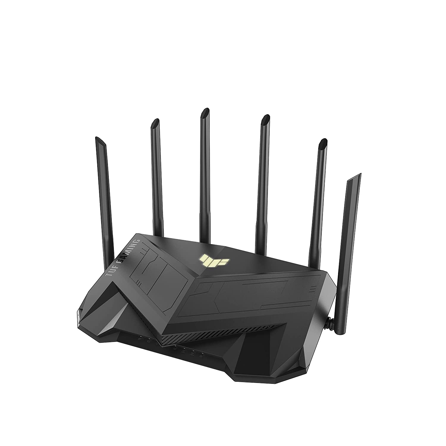 ASUS TUF AX5400 Dual Band WiFi 6 Gaming Router (Black) with Dedicated Gaming Port, Port Forwarding, AiMesh, AiProtection Pro Network Security, Aura RGB Lighting, Advanced Parental Controls.