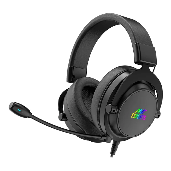 Ant Esports H800 RGB 7.1 Surround Sound Gaming Headset (Black) hover view